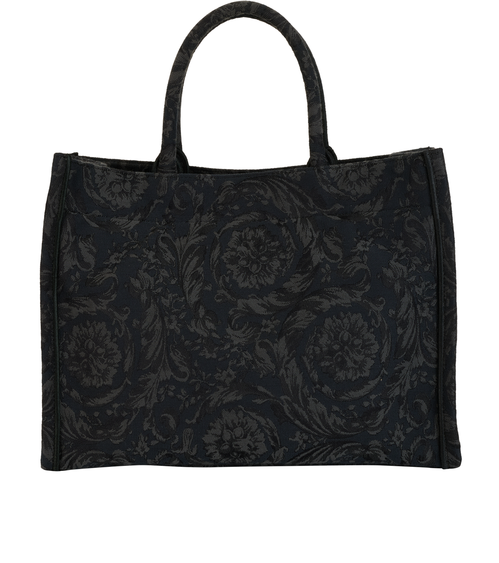 Shopping Bag, &pound;450, Handbags, Black, Canvas, Back view